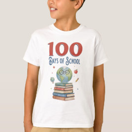 Funny 100 days of school tシャツ