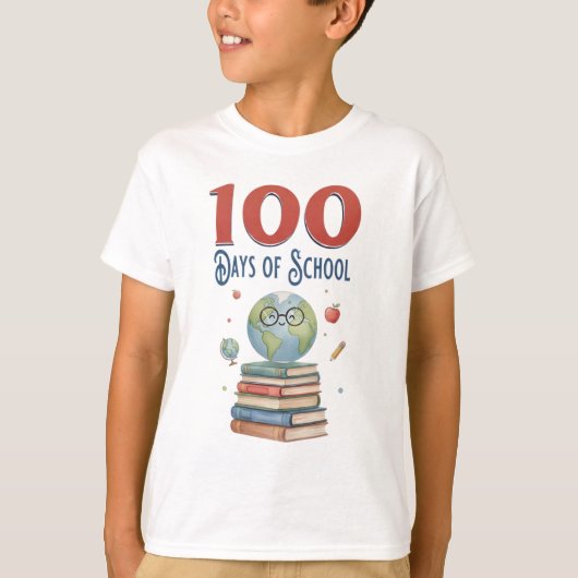 Funny 100 days of school tシャツ (正面)