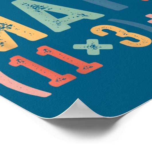 Funny 100 Days School Math Equation Do The Math 10 ポスター (角)