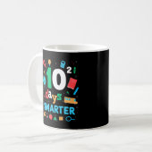 Funny 100 Days Smarter Of School Math Teacher Outf コーヒーマグカップ (正面左)