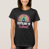 Funny 100th Day Of School Teacher Rainbow 100 Days Tシャツ (正面)