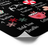 Funny 12 Days Of Radiology Christmas Radiate Xray  ポスター (角)