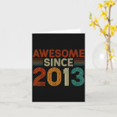 Funny 12 Year Old Awesome Since 2013 Birthday Son  カード (黄色い花)