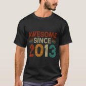 Funny 12 Year Old Awesome Since 2013 Birthday Son  Tシャツ (正面)