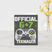 Funny 13th Birthday Teenager 6+7 Year Old Boys Kid カード (黄色い花)