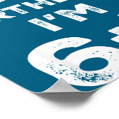 Funny 13th Birthday Teenager 6+7 Year Old Boys Kid ポスター (角)