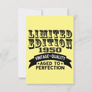 Funny 1950 Birthday Card Limited Edition サンキューカード