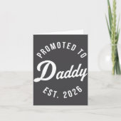 Funny 1st Time Dad Est 2026 New Dad New First Fath カード (正面)