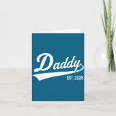 Funny 1st Time Dad Est 2026 New Dad New First Fath カード (正面)