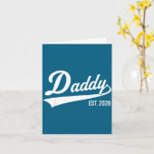 Funny 1st Time Dad Est 2026 New Dad New First Fath カード (黄色い花)