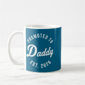 Funny 1st Time Dad Est 2026 New Dad New First Fath コーヒーマグカップ (左)