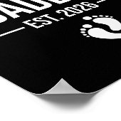 Funny 1st Time Dad Est 2026 New Dad New First Fath ポスター (角)