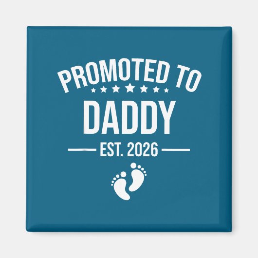 Funny 1st Time Dad Est 2026 New Dad New First Fath マグネット (正面)