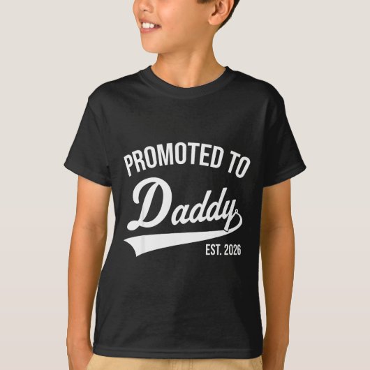 Funny 1st Time Dad Est 2026 New Dad New First Fath Tシャツ (正面)