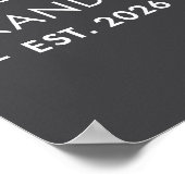 Funny 1st Time Grandma Est 2026 New Grandma  ポスター (角)