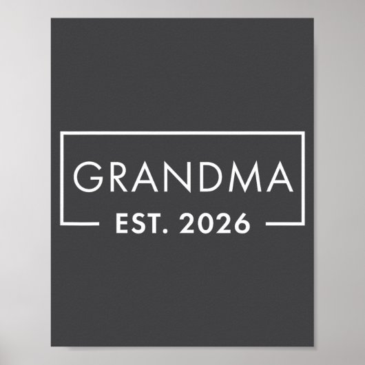 Funny 1st Time Grandma Est 2026 New Grandma  ポスター (正面)