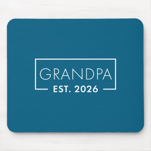 Funny 1st Time Grandpa Est 2026 New Grandpa  マウスパッド (正面)