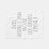 Funny 2007 Britney Motivational  フリースブランケット (正面(横))