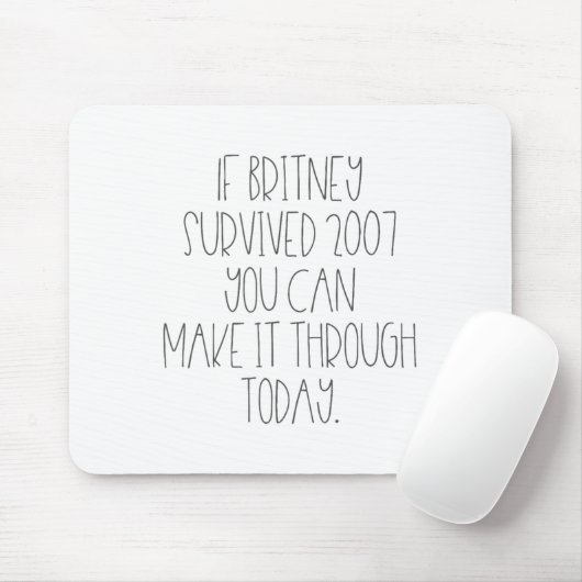Funny 2007 Britney Motivational  マウスパッド (マウス)