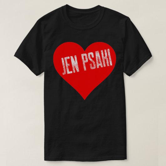Funny 2021 Political Circle Back I Love Jen Psaki  Tシャツ (デザイン正面)