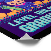 Funny 2025 Gamer Level Complete Master College Gra ポスター (角)