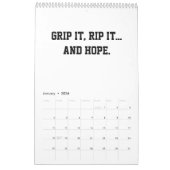 Funny 2026 Calendar Golf Quotes Golfer Dad Coach カレンダー (1月 2026)