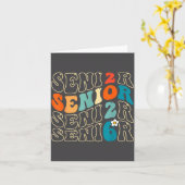 Funny 2026 Senior Grad Groovy 2026 Graduation Clas カード (黄色い花)
