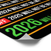 Funny 2026 Will Be My Year Sitive Comeback Humor  ポスター (角)
