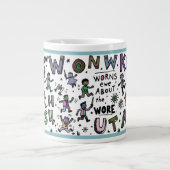 Funny 20oz Mug: Know Won Worns Ewe ジャンボコーヒーマグカップ (正面)