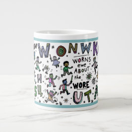 Funny 20oz Mug: Know Won Worns Ewe ジャンボコーヒーマグカップ