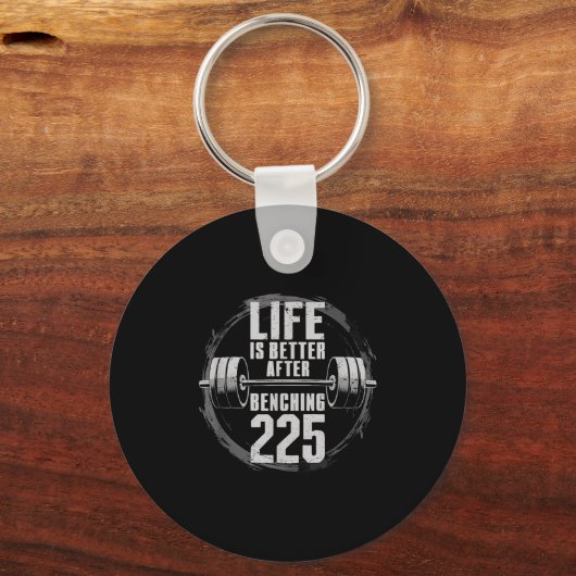 Funny 225 Pound Bench Press Gym - Better After Ben キーホルダー (正面)