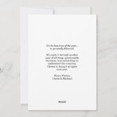 Funny 2 Photo Face Dry Sarcastic Humor Christmas シーズンカード (裏面)