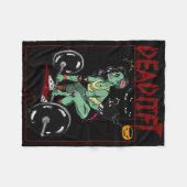 Funny 2nd Degree Second Black Belt Karate Taekwand フリースブランケット (正面(横))