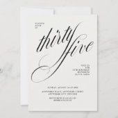 Funny 35th birthday 招待状 (正面)