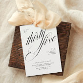 Funny 35th birthday 招待状