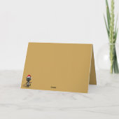 Funny 3am cat Christmas card カード (裏面)
