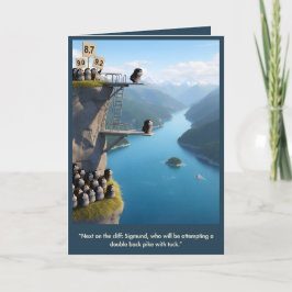 Funny 3D animal birthday card カード