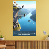 Funny 3D art lemmings large canvas print キャンバスプリント (インサイチュ (リビング))