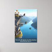 Funny 3D art lemmings large canvas print キャンバスプリント (正面)