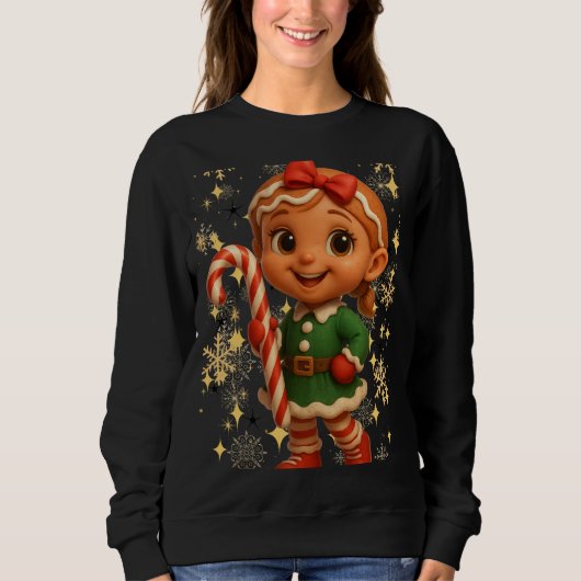 Funny 3D Cartoon Ugly Christmas Sweatshirt スウェットシャツ (正面)