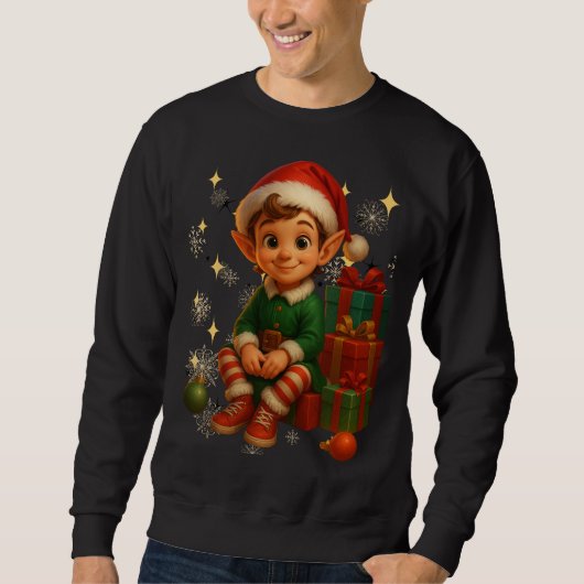 Funny 3D Cartoon Ugly Christmas Sweatshirt スウェットシャツ (正面)