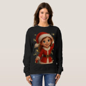 Funny 3D Cartoon Ugly Christmas Sweatshirt スウェットシャツ (正面フル)
