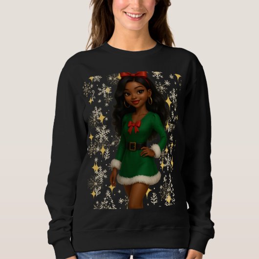 Funny 3D Cartoon Ugly Christmas Sweatshirt  スウェットシャツ (正面)