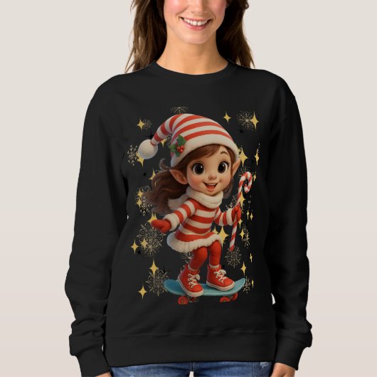 Funny 3D Cartoon Ugly Christmas Sweatshirt  スウェットシャツ (正面)
