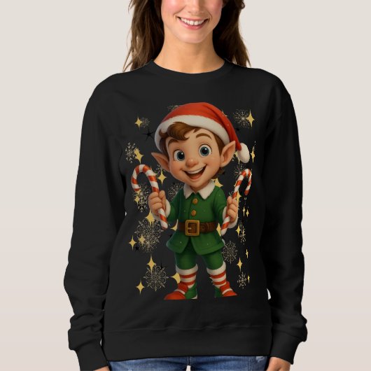 Funny 3D Cartoon Ugly Christmas Sweatshirt スウェットシャツ (正面)