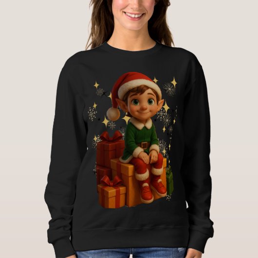 Funny 3D Cartoon Ugly Christmas Sweatshirt  スウェットシャツ (正面)