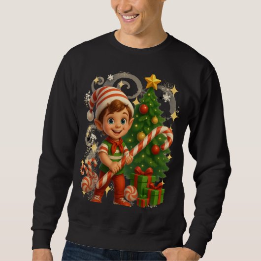 Funny 3D Cartoon Ugly Christmas Sweatshirt スウェットシャツ (正面)