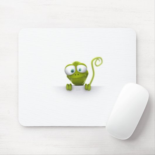 funny-3d-gekko マウスパッド (マウス)