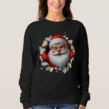 Funny 3D Santa Claus Christmas Holiday Design
