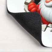 Funny 3D Santa Claus Christmas Holiday Design マウスパッド (コーナー)